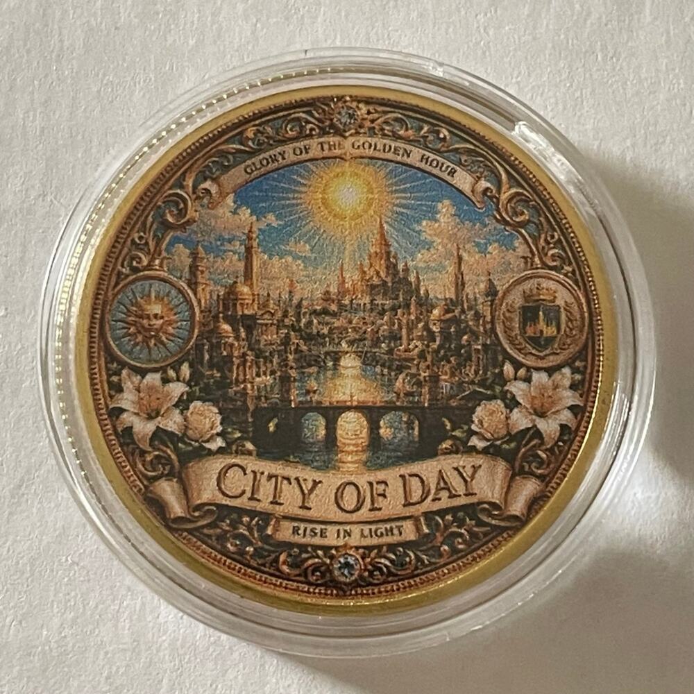 City Of Day & Night Collectors Coin With Protective Case